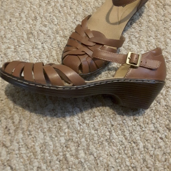 Clark brown leather sandals - Picture 3 of 5